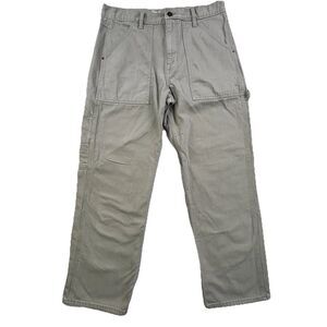 Goodfellow Relaxed Straight Utility Jeans Men's Size 34x30 Gray Denim Carpenter